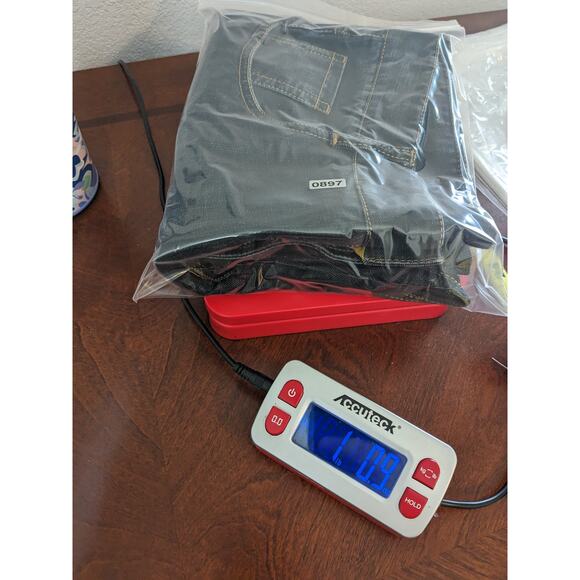 Declo Ganabab Fashionable Jeans 33 Black Mens Mid Rise Medium Wash Regular Fit - Picture 10 of 13